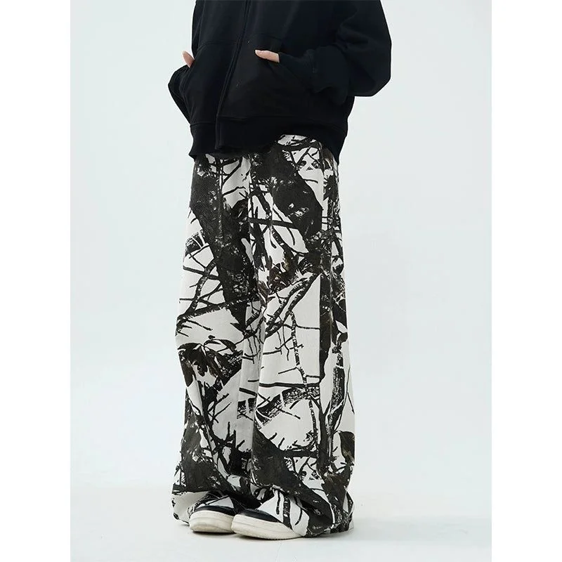 Leaf Pattern Camouflage Pants