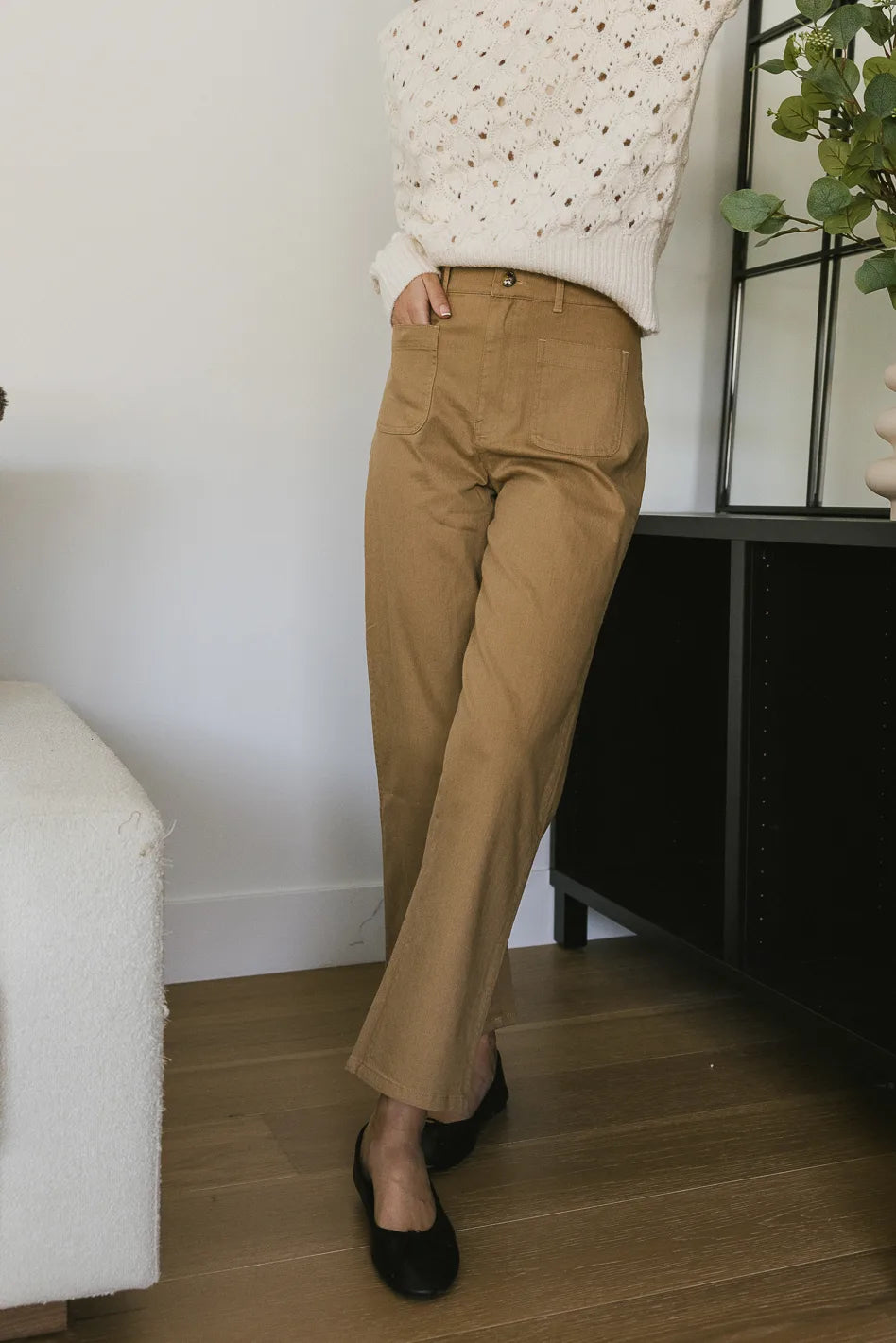 Magnolia Straight Leg Pants in Tan - FINAL SALE