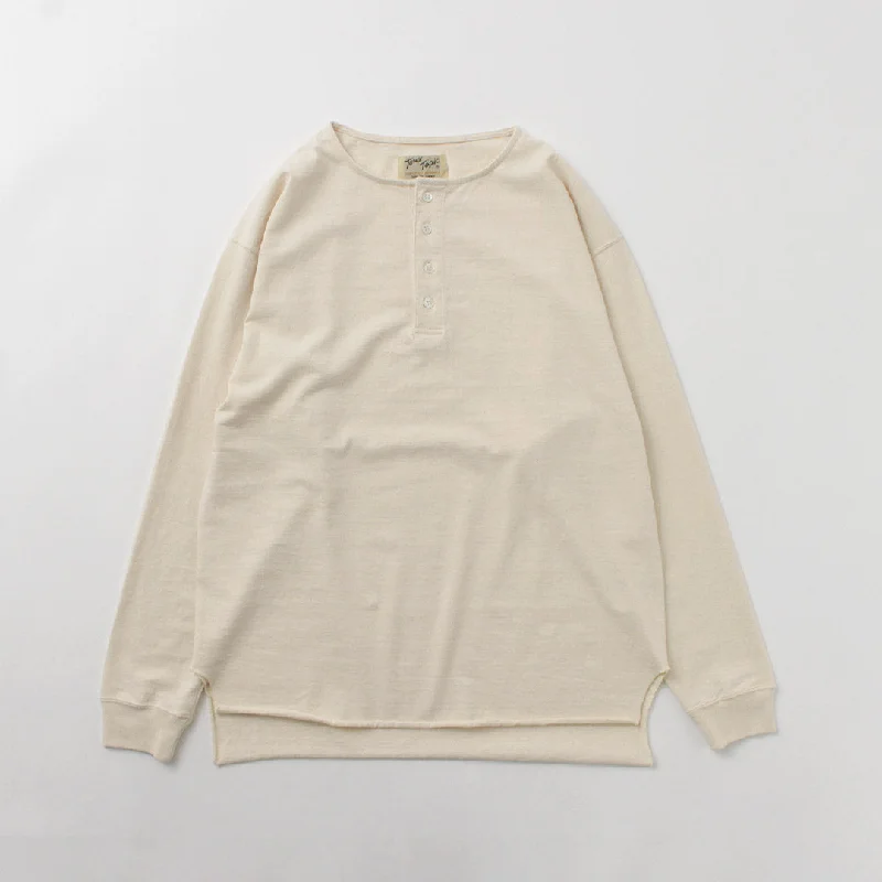 [50%OFF] TOWN TOPIC / Ankle Henley L/S Tee