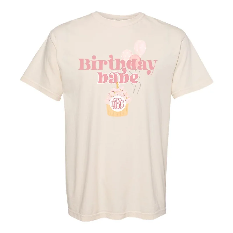 Monogrammed 'Birthday Babe' T-Shirt