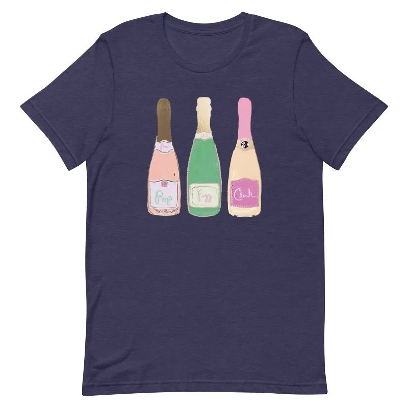 Monogrammed 'Champagne Bottles' Premium T-Shirt