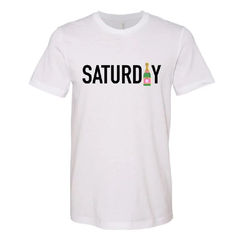 Monogrammed 'Champagne Saturday' Premium T-Shirt