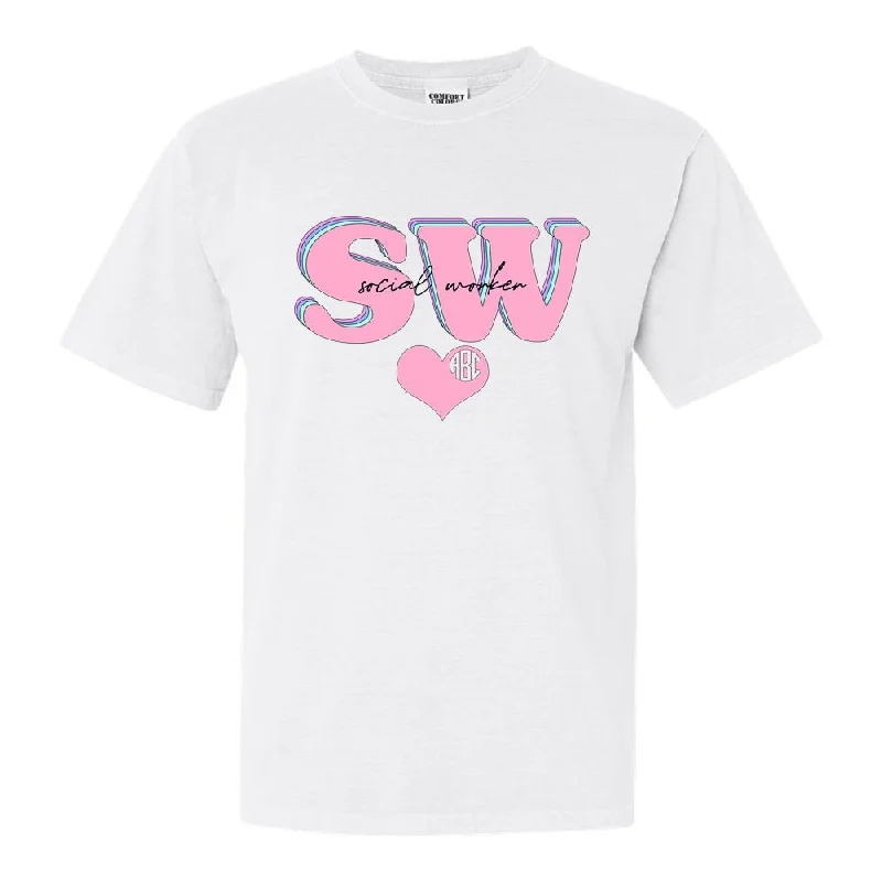 Monogrammed 'Social Worker' T-Shirt