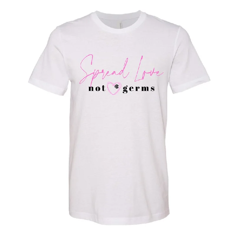 Monogrammed 'Spread Love, Not Germs' Premium T-Shirt