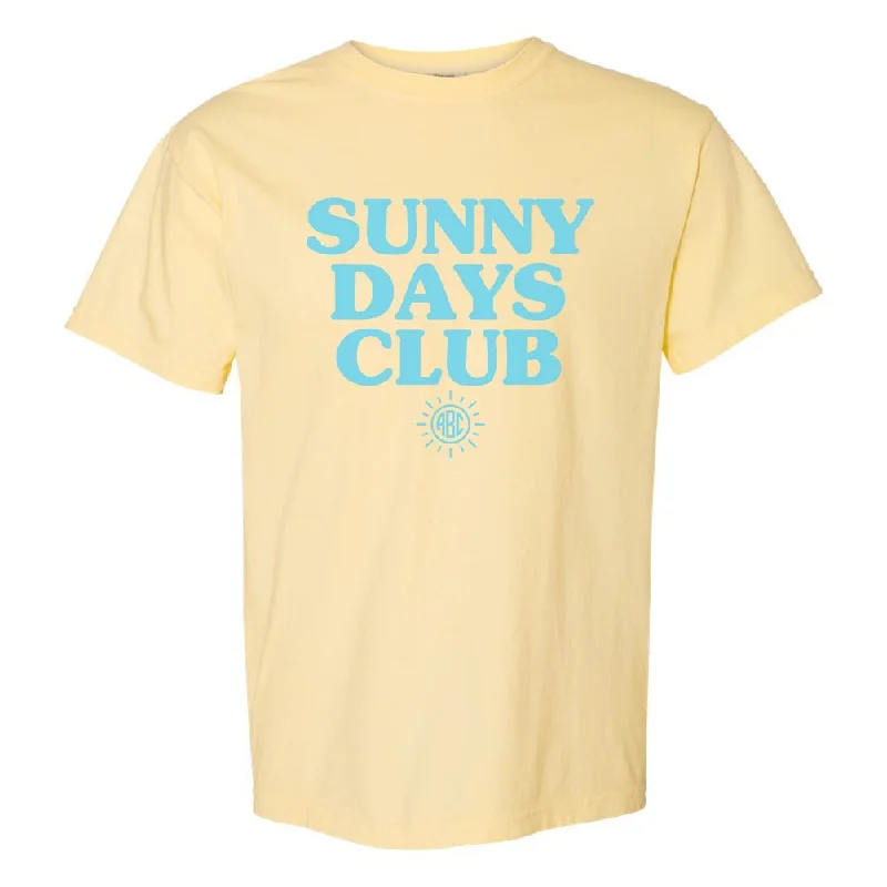 Monogrammed 'Sunny Days Club' T-Shirt