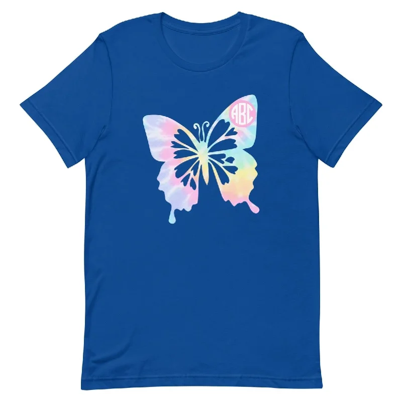 Monogrammed 'Tie Dye Butterfly' Premium T-Shirt