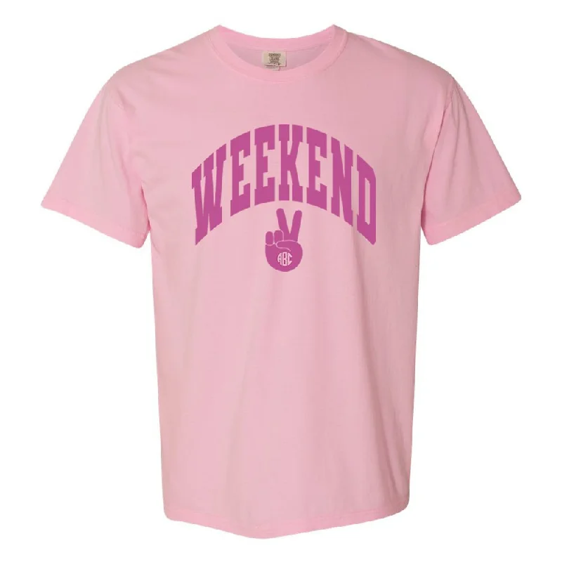 Monogrammed 'Weekend' T-Shirt