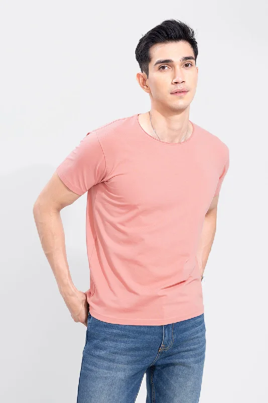 Raw Edge Peach T-Shirt