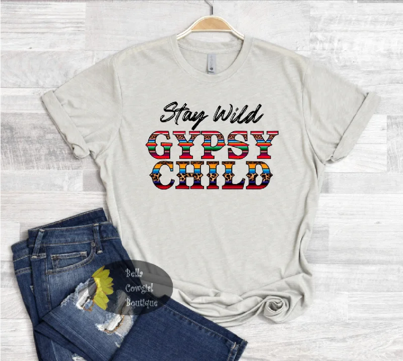 Stay Wild Gypsy Child Serape Western T-Shirt