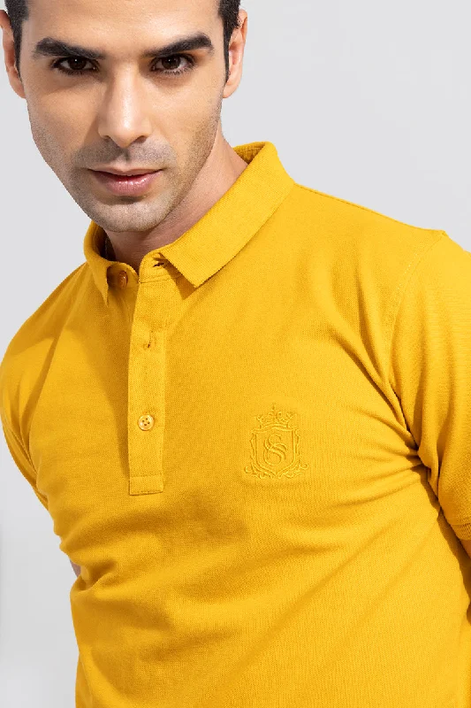 The Shishu Mustard Polo T-Shirt