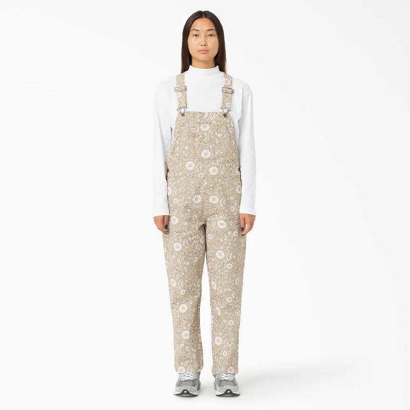 Dickies Women's Ellis Floral Duck Canvas Overalls