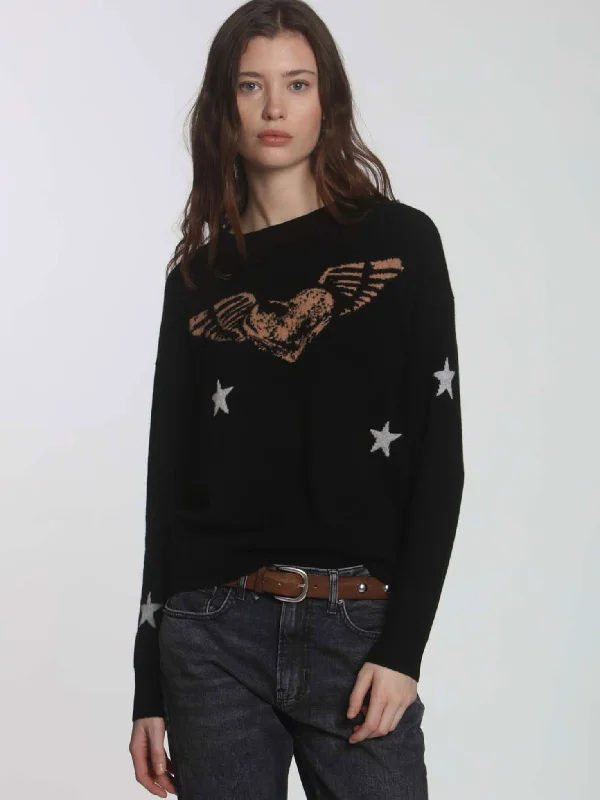 L+T Winged Heart Sweater