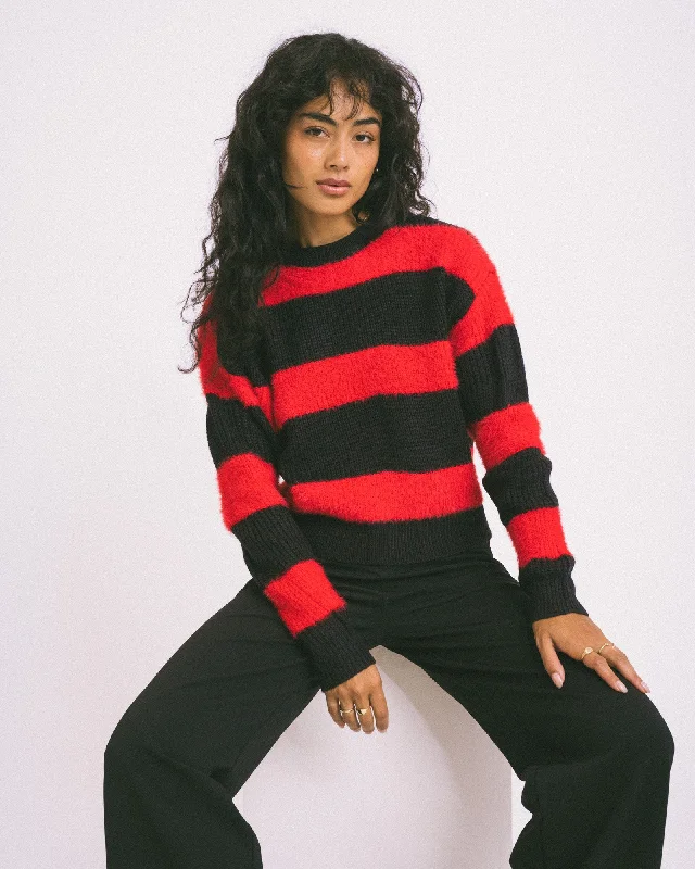 Blair Knit Black W. Racing Red