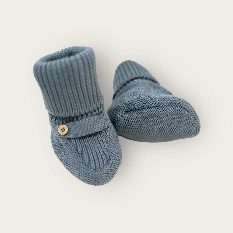 Classic Knit Baby Booties Shoes (Organic Cotton) - 4 Colors