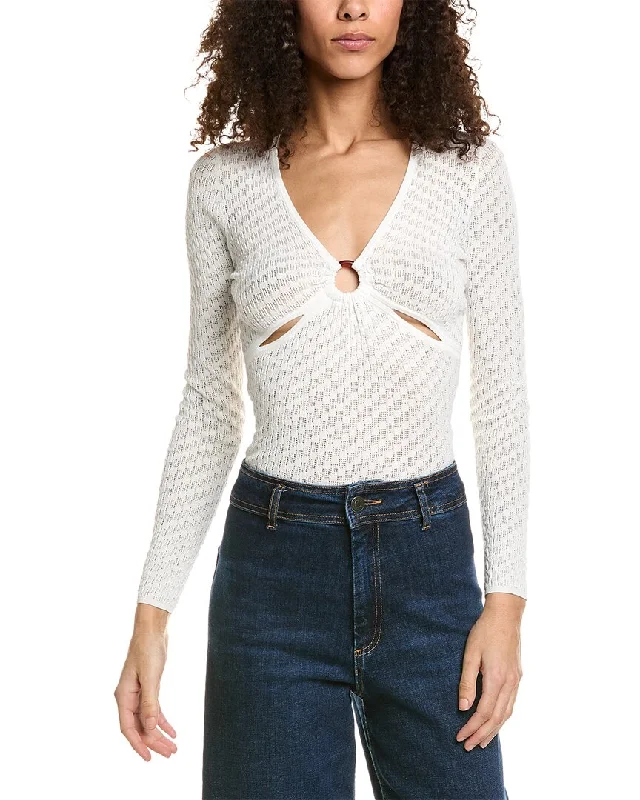 Sandro Open Knit Top