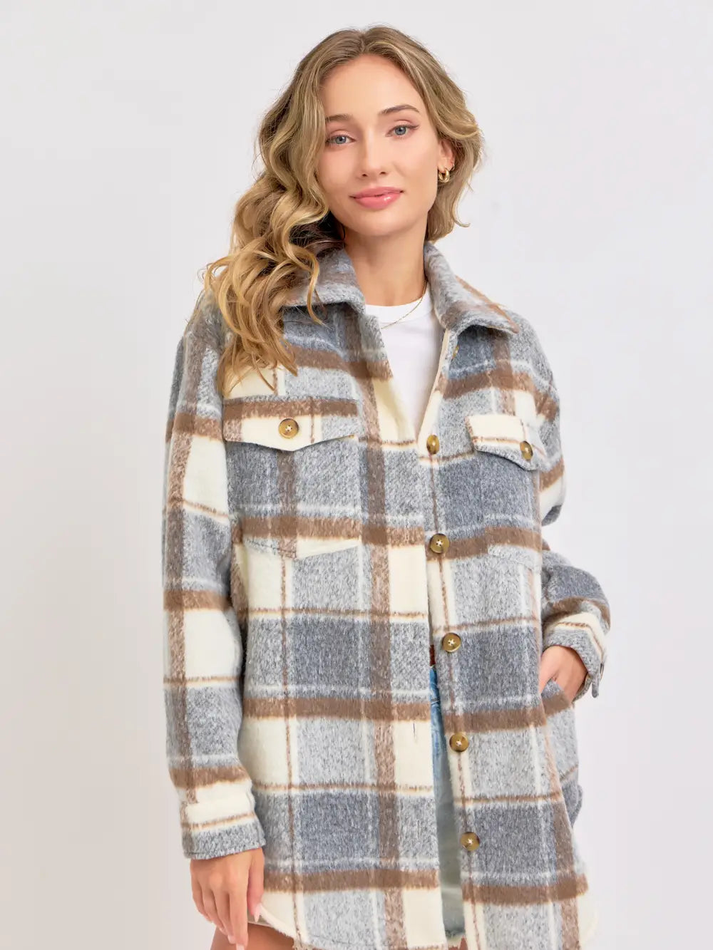 Stevie Classic Plaid Shacket