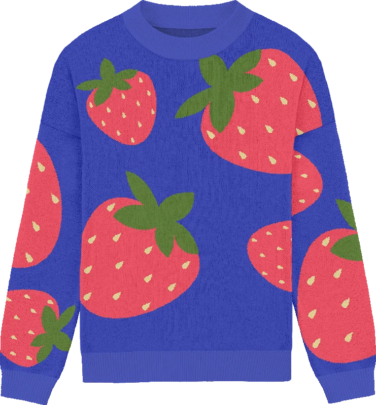 Strawberry Knit Crewneck