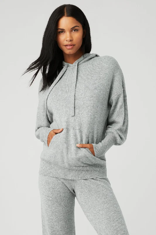 Cashmere Jet Set Hoodie - Dove Grey Heather