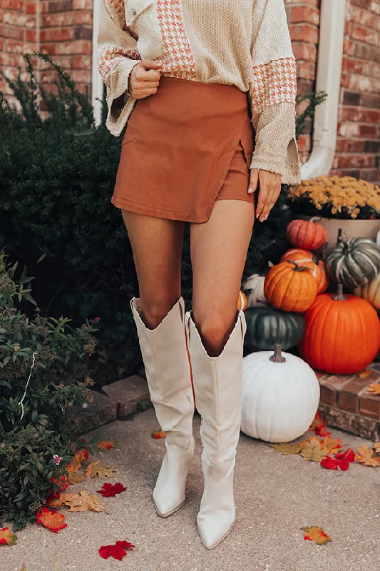 The Lisse Skort in Cinnamon