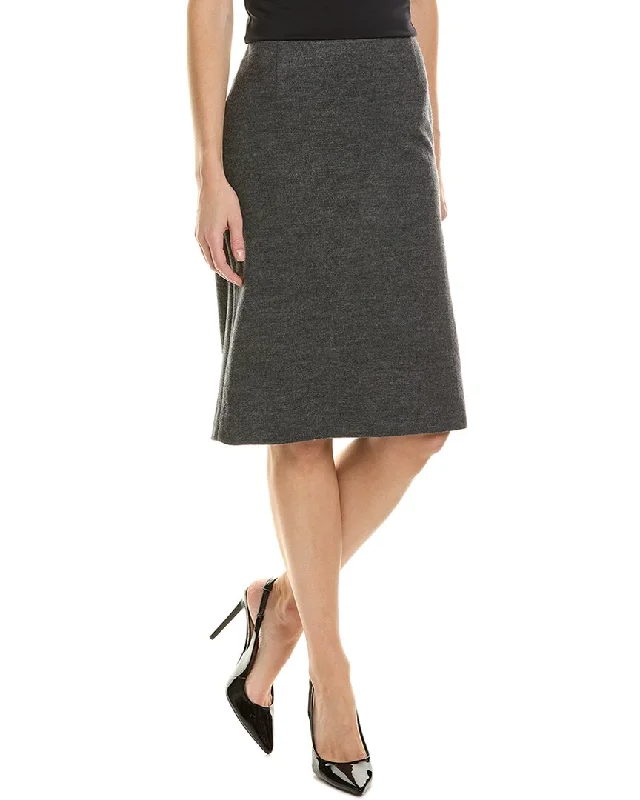 Vince Cozy Fitted Wool Slip Skirt