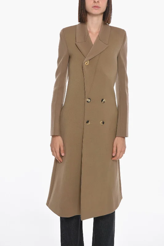 Bottega Veneta Double-breasted Stretch Wool Coat