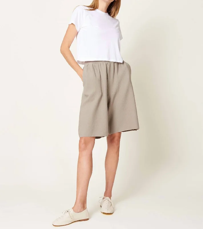 Alisa Shorts In Fog Grey