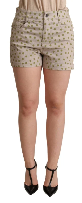 Dolce & Gabbana Chic Polka Dot Cotton Stretch Women's Shorts