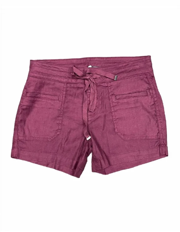 Vera Lounge Short In Dark Orchid