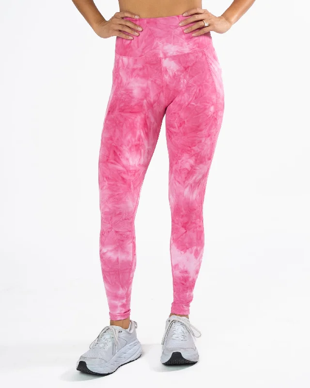 Lux Pace Leggings (26 in.) - Hibiscus Tie Dye