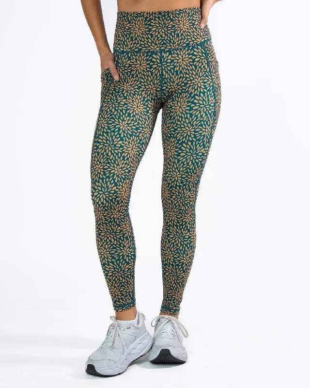 Lux Pace Leggings - Pacific Sunburst