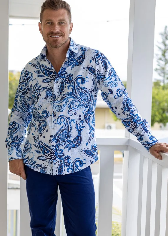 ROYAL PAISLEY SHIRT CHALK