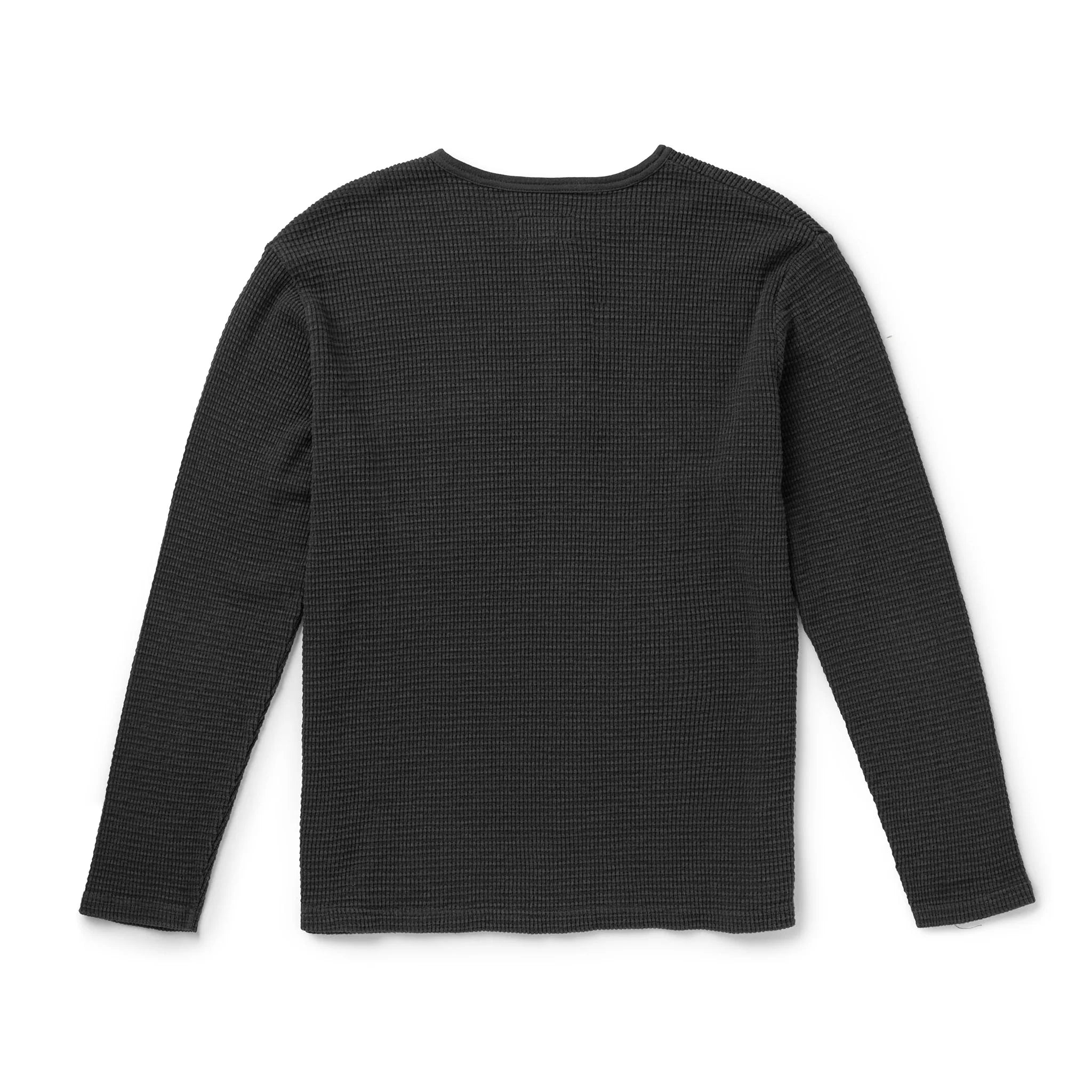 Sawpit Henley LS Thermal | Vintage Black | Seager Co.