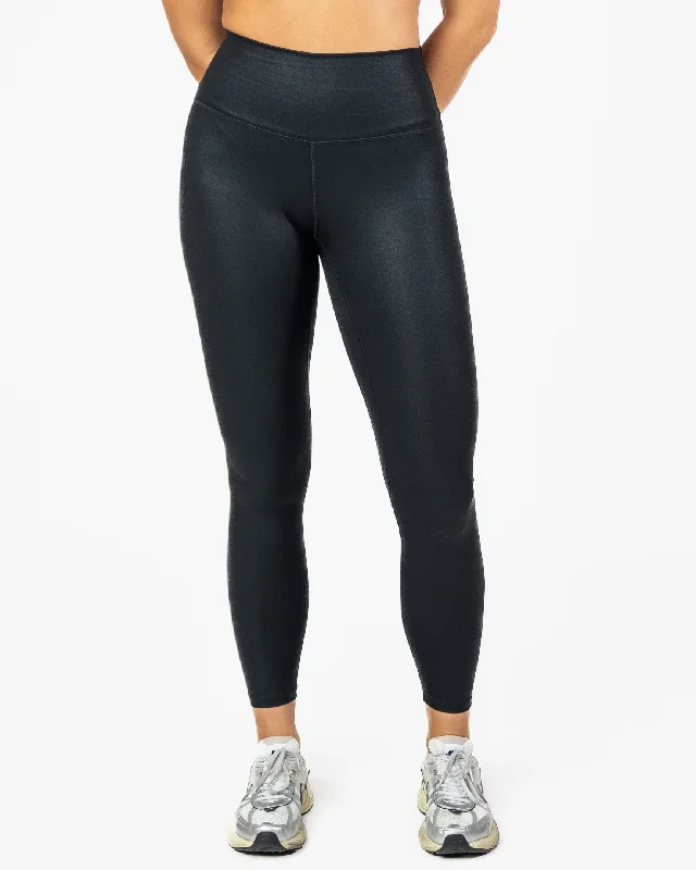 Skin Salutation Leggings - Black Shimmer Foil