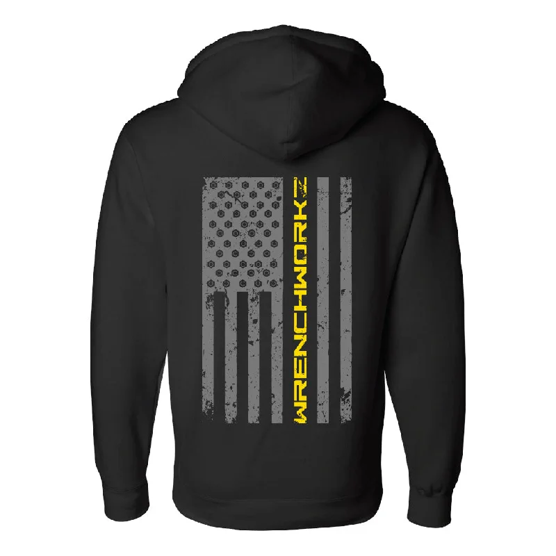 Black with 2 color flag