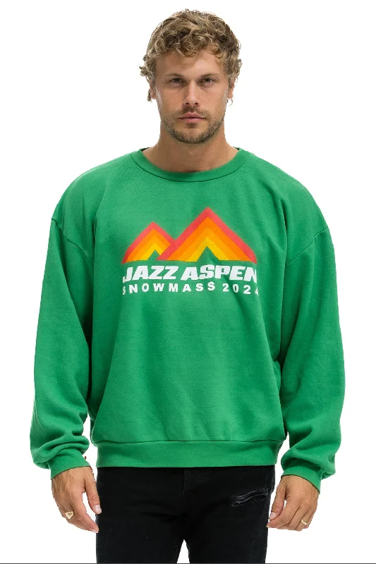 JAZZ ASPEN SNOWMASS 2024 CREW SWEATSHIRT RELAXED - KELLY GREEN