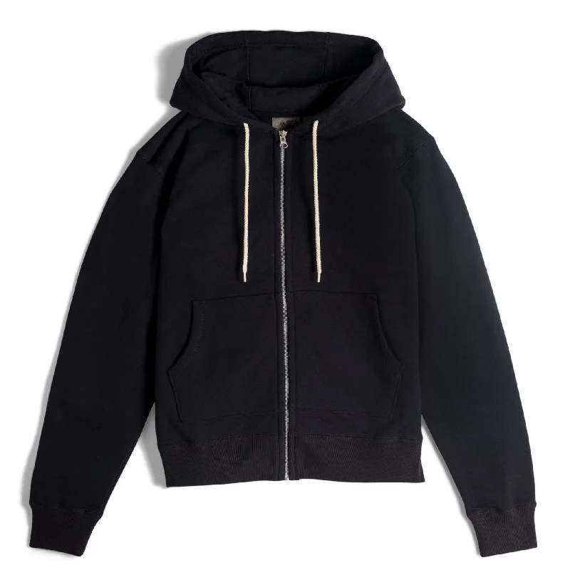 Zip Hoodie - Heavyweight Terry - Black