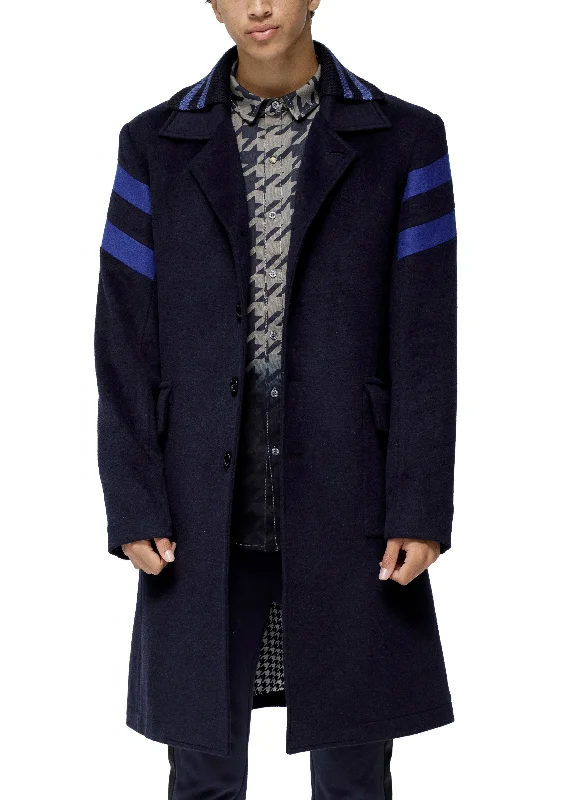 Men's Wool Blend Watson Coat In Navy