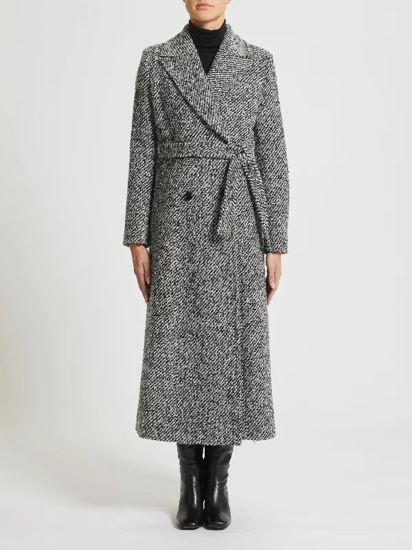 PENNYBLACK Fecola Grey/Black Speckled Coat